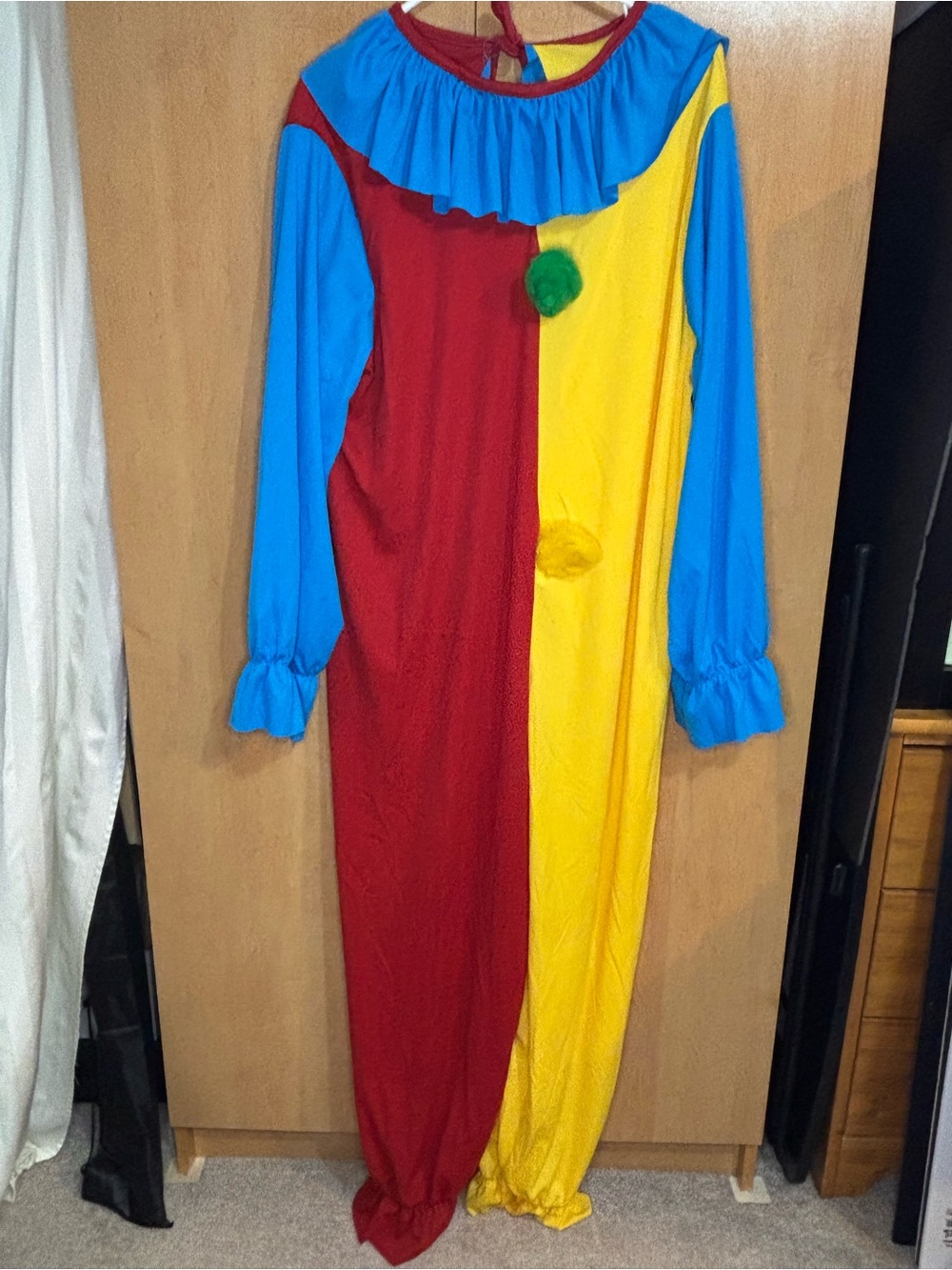 Clown Costume - Red, Yellow & Blue